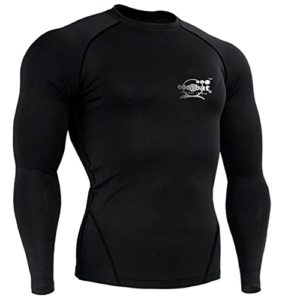 Combat Stretchable Tight Skin T-shirt -Full Sleeve Black