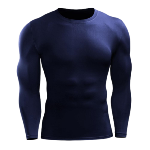 Combat Stretchable Tight Skin T-shirt -Full Sleeve Navy Blue