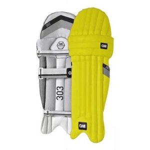 GM 303 Cricket Batting Pads - Yellow
