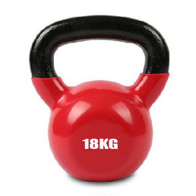 Vi ses tilpasningsevne Bebrejde 18 KG Universal Red Color Coated Kettlebell - 53Sports & Fitness
