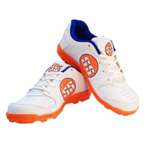 SS Josh Cricket Shoes - Orange/Blue