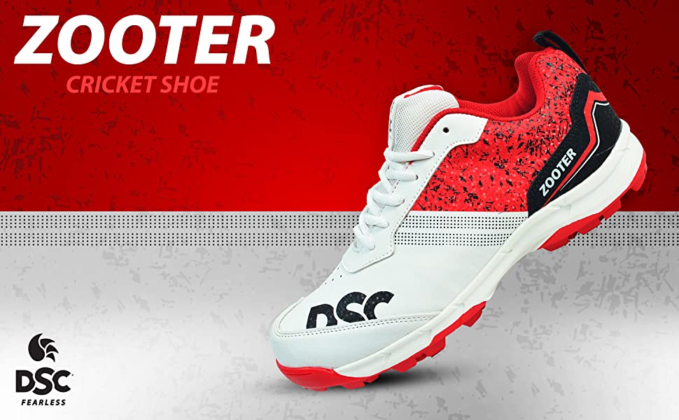 DSC Zooter Cricket Shoes Red - 53Sports & Fitness