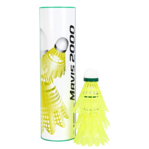 Yonex Mavis 2000 Slow Speed (Green Strip) Nylon Shuttlecock - Yellow BOX (10 Tubes)