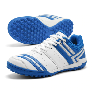 Solm8 Youth Cricket Shoes White Blue