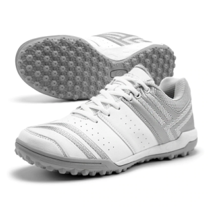 Solm8 Youth Cricket Shoes White Silver