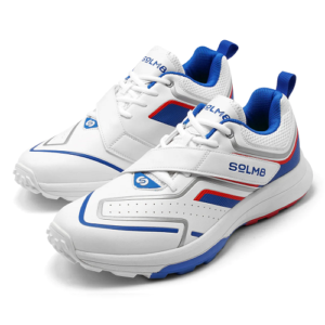 SOLM8 S4 BLUE RED TRUF CRICKET SHOES