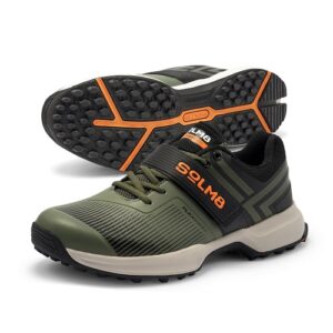 SOLM8 S8 Cricket Shoes Rubber Spikes Armor olive