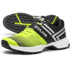 SOLM8 S8 Cricket Shoes Rubber Spikes Fluo Lime